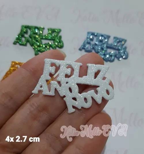 4 cm Faca Pet Feliz Ano Novo