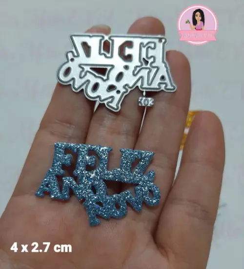 4 cm Faca Pet Feliz Ano Novo