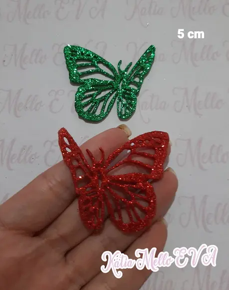 5 cm Borboletas em Eva