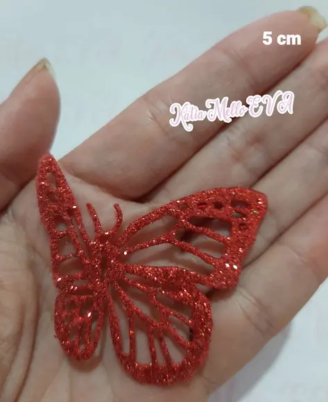 5 cm Borboletas em Eva