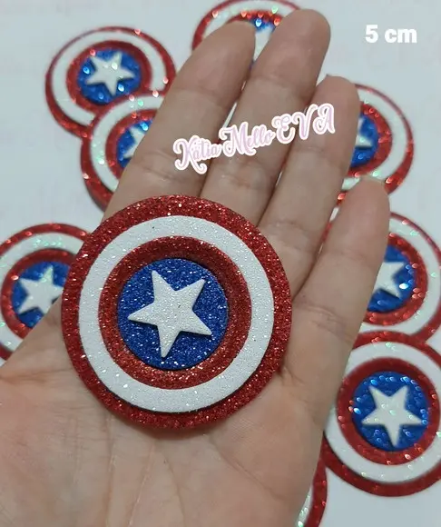 5 cm Capitão América Escudo