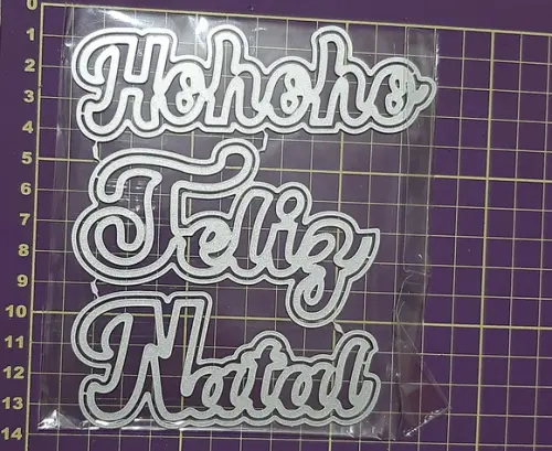 5 cm Faca Feliz Natal