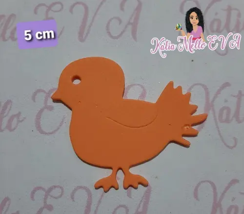 5 cm passarinho em eva