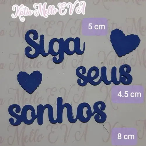 5 cm Siga Seus Sonhos