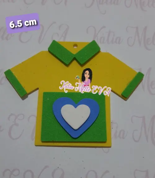 6.5 cm Camiseta em Eva Copa