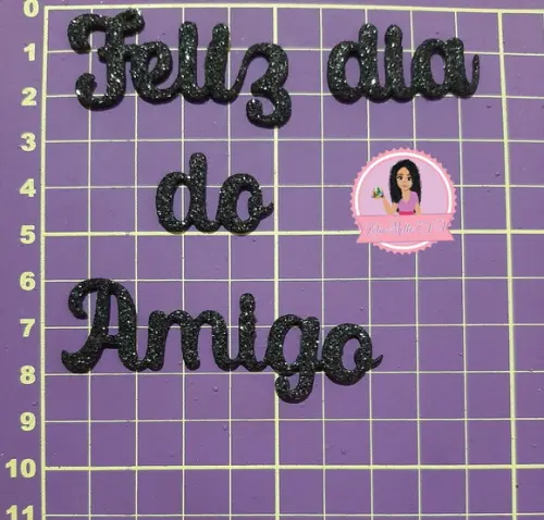 6.5 cm Feliz Dia do Amigo em Eva Copa