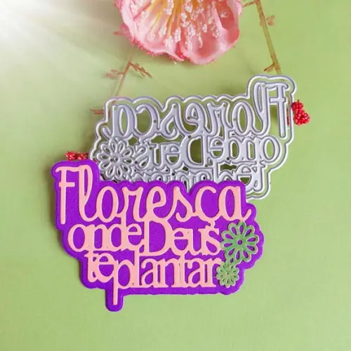 8 cm Floresça Onde Deus Te Plantar Faca