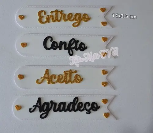 Agradeço, Aceito, Entrego e Confio 7.5 cm