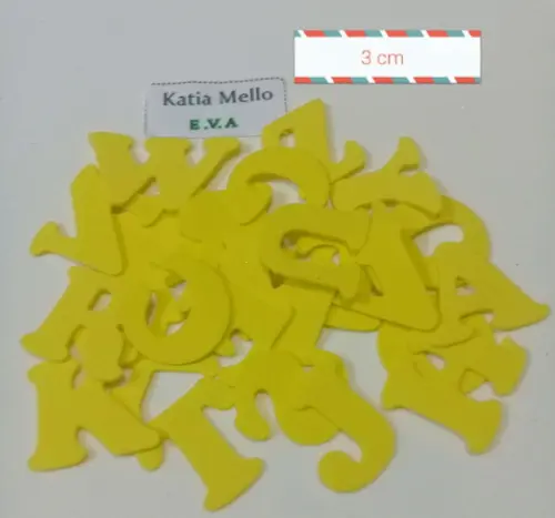 alfabeto em eva 3 cm