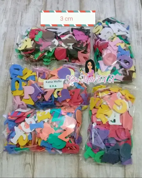 Alfabeto em Eva 3 cm