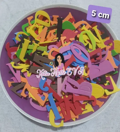 alfabeto em eva 5 cm