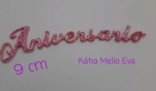 Aniversário em eva 9.0 cm