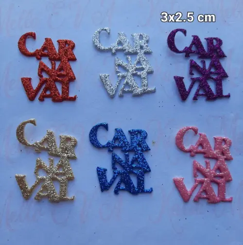 Apliques Carnaval Pet Eva 3cm