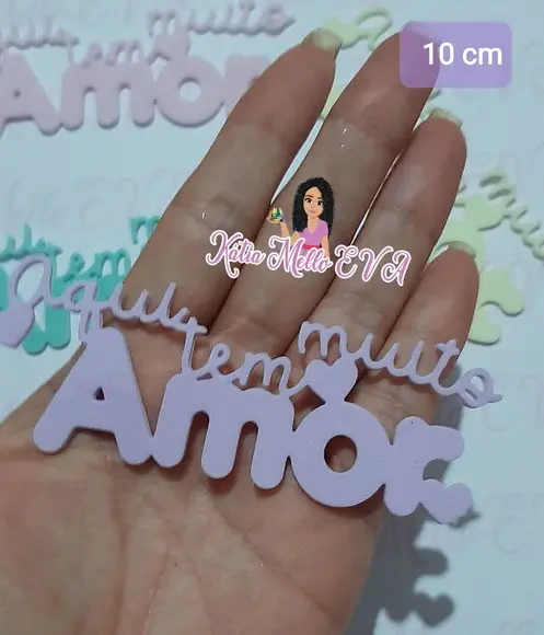 Aqui Tem Muito Amor 10 Cores Candy Color cm