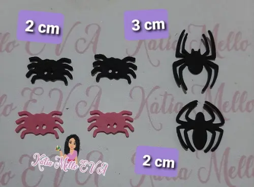 Aranha em eva 3 cm kit