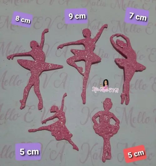 bailarinas em eva 5 cm kit