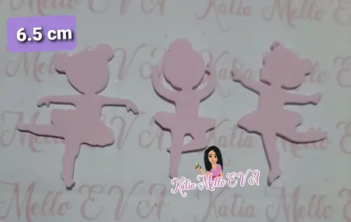 bailarinas em eva 6.5 cm kit