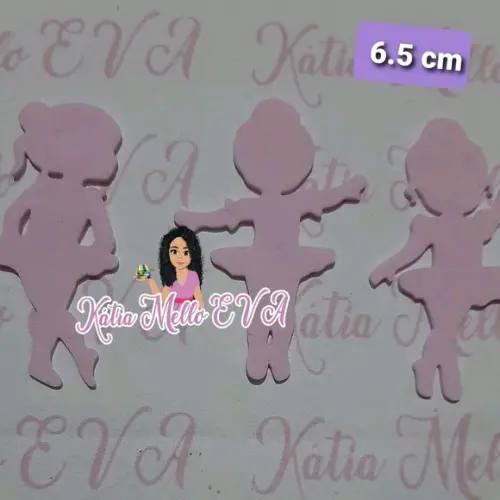 bailarinas em eva 6.5 cm kit