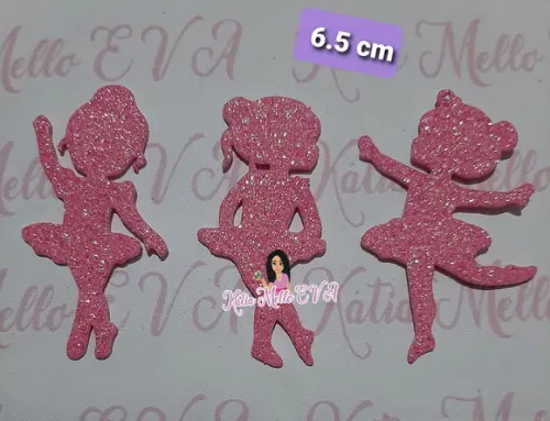 bailarinas em eva 6.5 cm kit