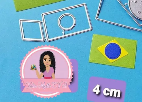 Bandeira do Brasil 4 cm