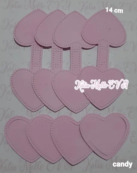 Base Chaveiro em Eva 14 cm Cores Candy Color