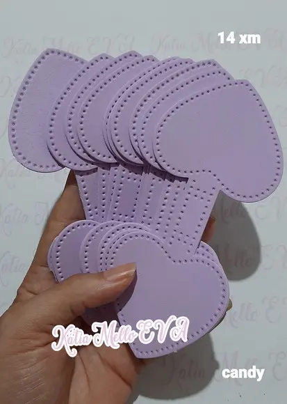 Base Chaveiro em Eva 14 cm Cores Candy Color