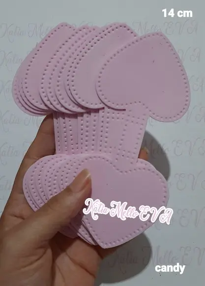 Base Chaveiro em Eva 14 cm Cores Candy Color