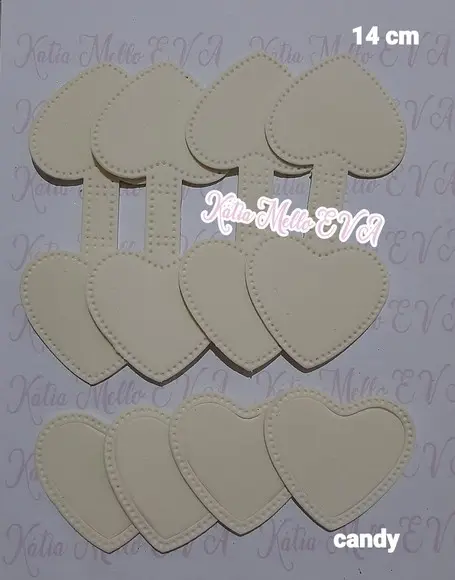 Base Chaveiro em Eva 14 cm Cores Candy Color