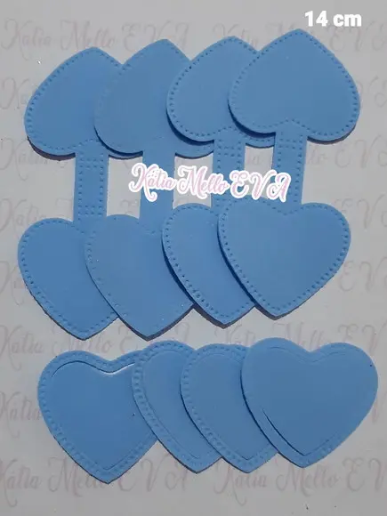 Base Chaveiro em Eva 14 cm Cores Candy Color