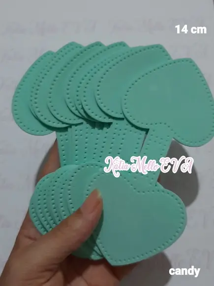 Base Chaveiro em Eva 14 cm Cores Candy Color