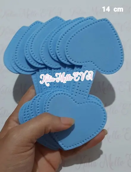 Base Chaveiro em Eva 14 cm Cores Candy Color