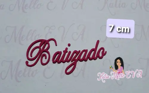 Batizado em 7 cm eva