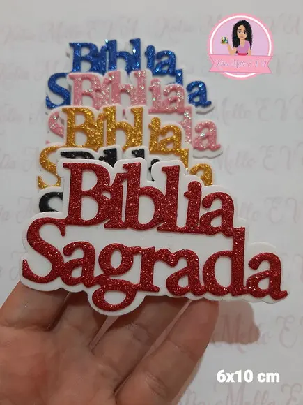 Bíblia Sagrada em Eva 6 cm Pegue e Monte
