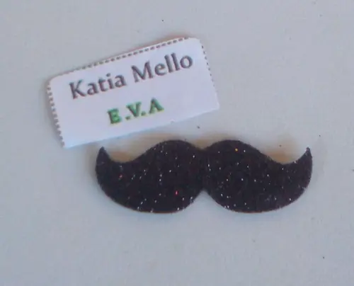 Bigode em eva