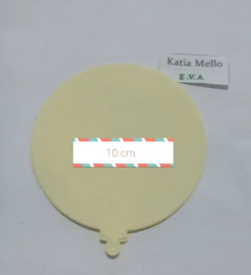Bolas de natal em eva 10 cm