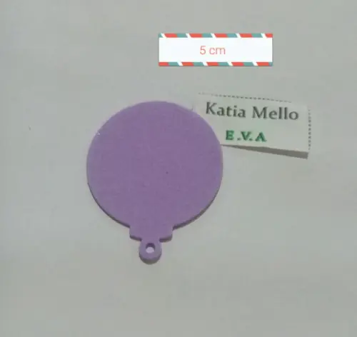 Bolas de natal em eva 5 cm