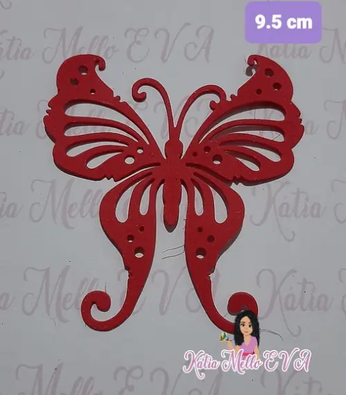 Borboleta 9,5 cm