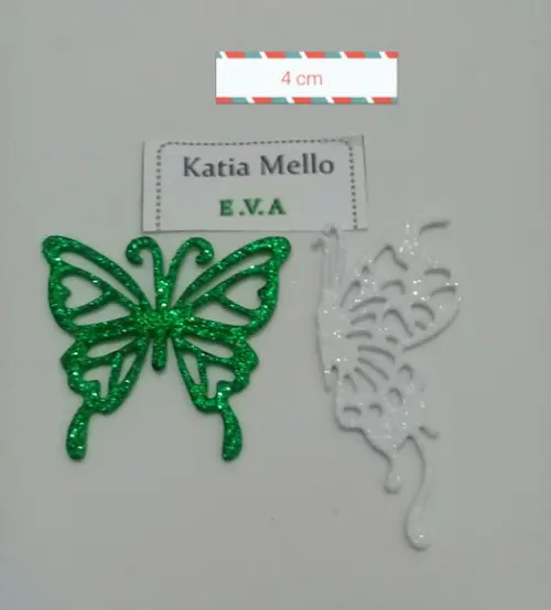 Borboletas em eva 4 cm
