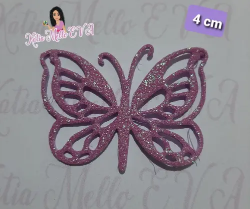 Borboletas em eva 4 cm candy color