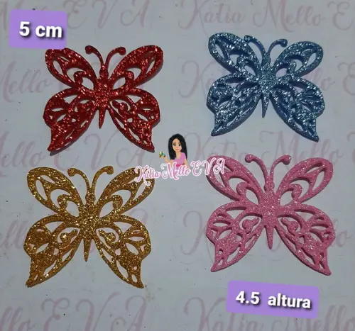 Borboletas em eva 5 cm
