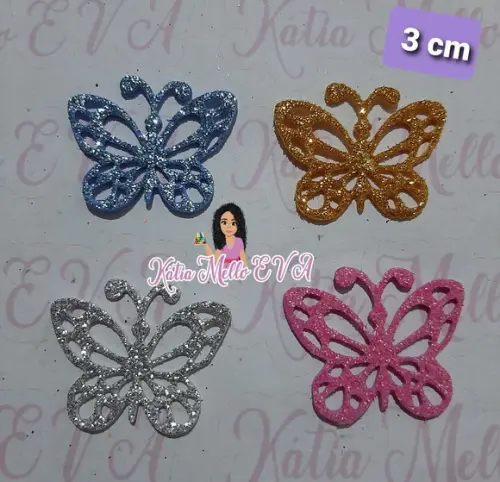 Borboletas em eva 5 cm