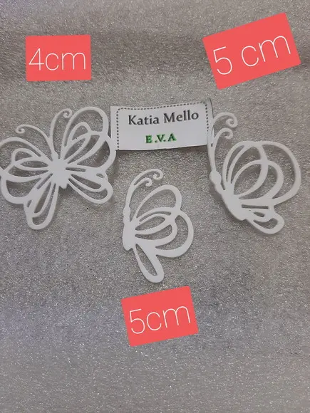 Borboletas em eva 5 cm