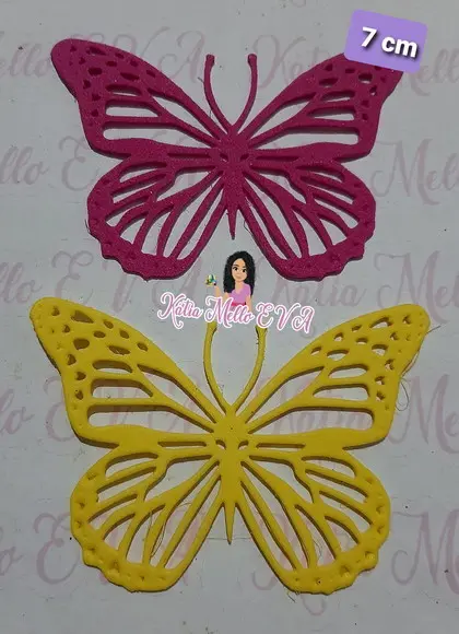 Borboletas em eva 7 cm