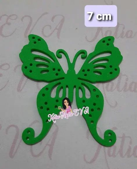 Borboletas em eva 7 cm