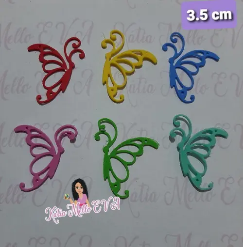 Borboletas Eva 3.5 Cm