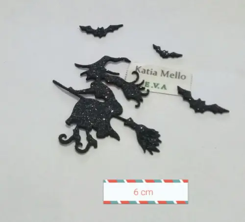 bruxa em eva 6 cm
