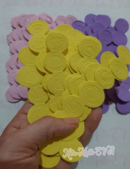 cachinhos em eva 11 cm