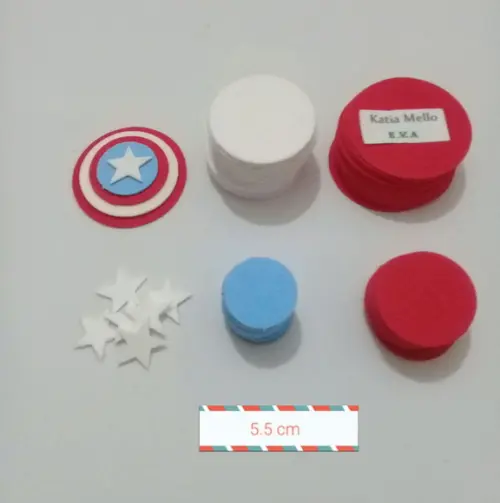 Capitão América 5.5 cm pegue e monte