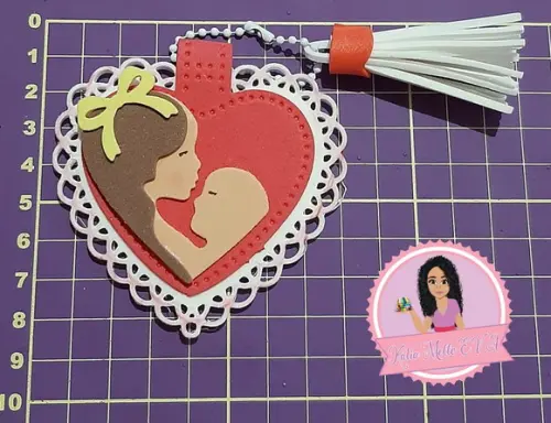 Chaveiro em Eva Dia das Mães 8 cm