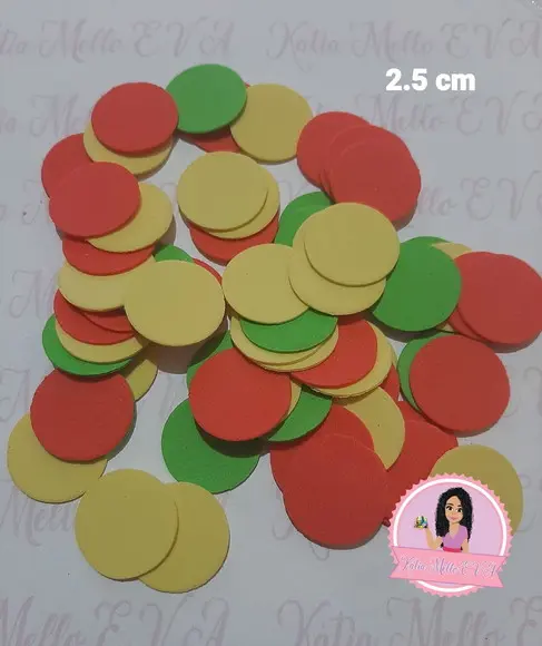 circulo em eva 2,5 cm